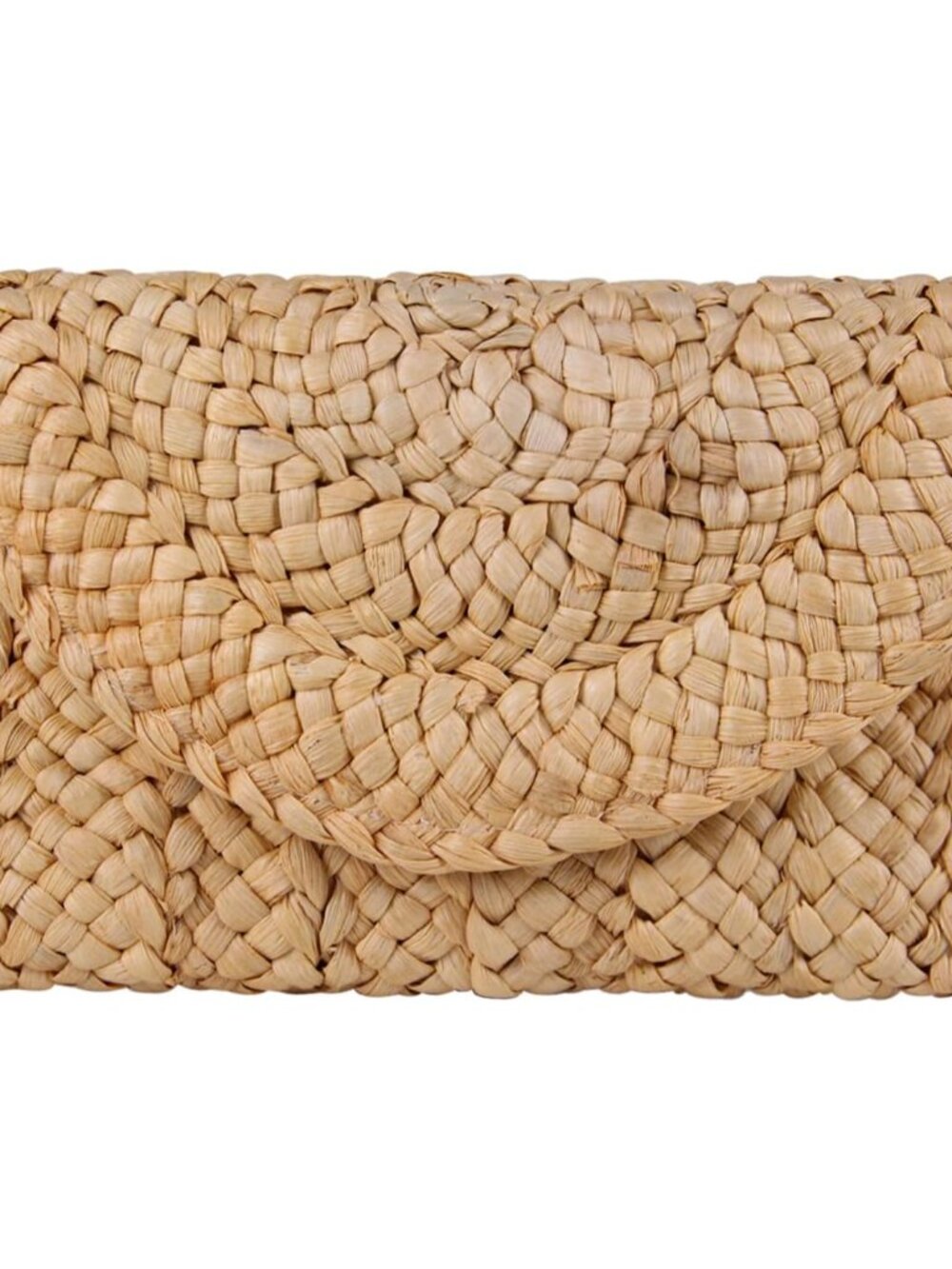 Straw Clutch Purses for Women Summer Beach Bags Envelope Woven Clutch Handbags - Picture 8 of 9